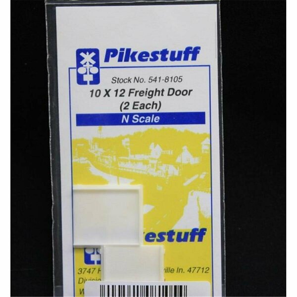 Pikestuff 10 x 12 Freight Door, 2 Each - N Scale Model Railroad Building PKS8105